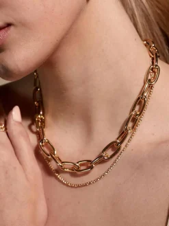 Fleur Chain Necklace - Gold