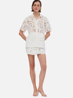 Florence Lace Shirt - White