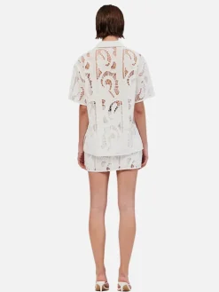 Florence Lace Shirt - White
