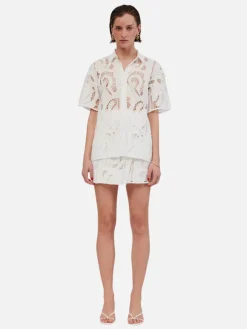 Florence Lace Shirt - White