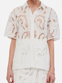 Florence Lace Shirt - White