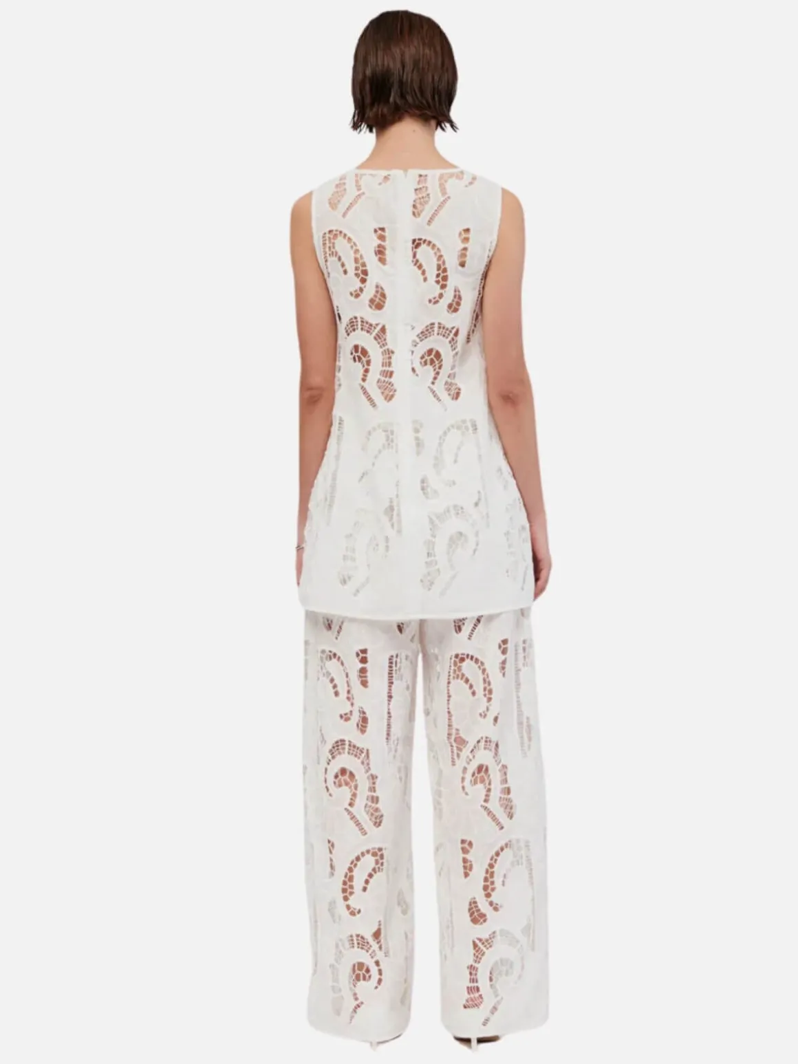 Florence Lace Tunic - White