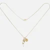 Flowering Vine Necklace - Clear Quartz/Gold