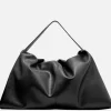 Harlow Slouch Mono Tote - Black Nappa