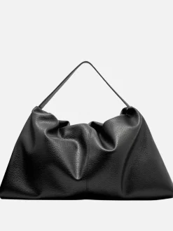 Harlow Slouch Mono Tote - Black Nappa