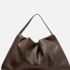 Harlow Slouch Mono Tote - Choc Nappa