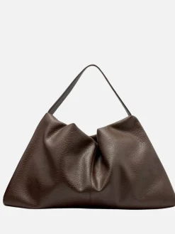 Harlow Slouch Mono Tote - Choc Nappa