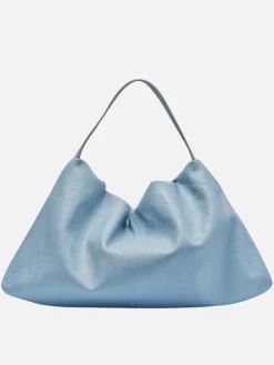 Harlow Slouch Mono Tote - Dusty Blue