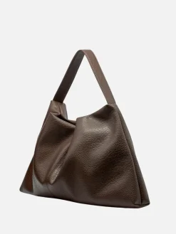 Harlow Slouch Mono Tote - Choc Nappa