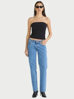 Heather Long Line Bandeau - Black