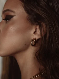 Hugo Hoop Earrings - Gold