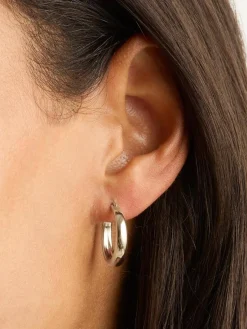 Infinite Horizon Large Hoops - Silver