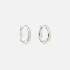Infinite Horizon Small Hoops - Silver