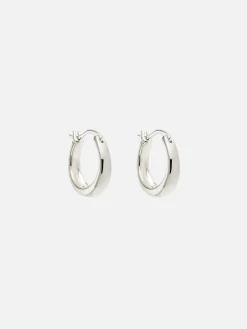 Infinite Horizon Small Hoops - Silver