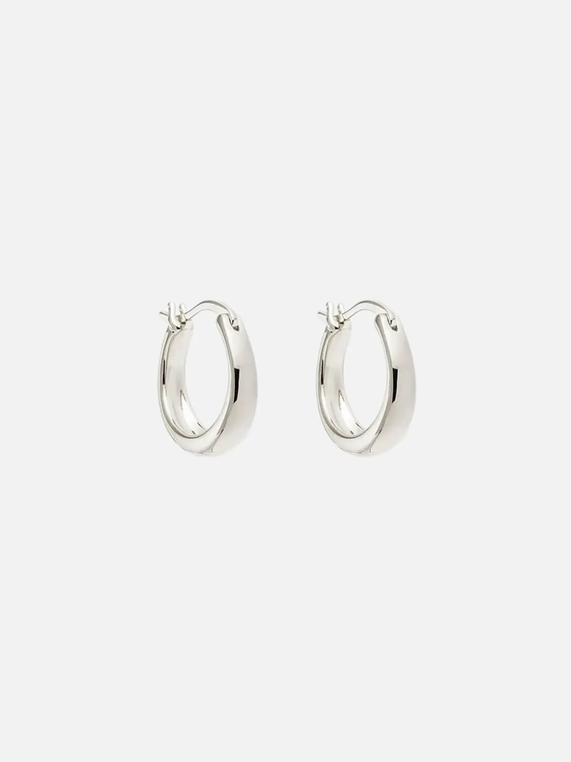 Infinite Horizon Small Hoops - Silver
