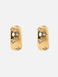 Juelz Hoop Earrings - Stone