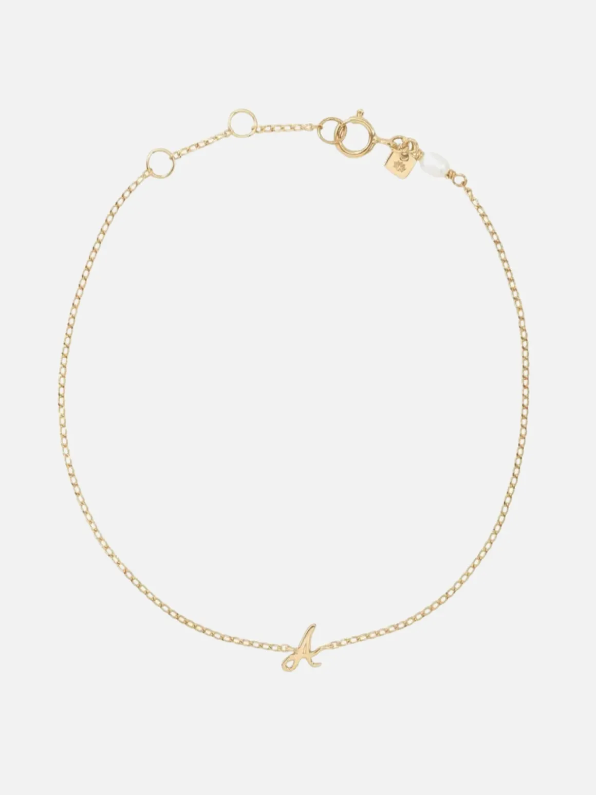 14K Gold Love Letter Bracelet