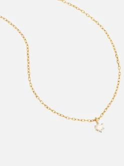 14K Gold Sweet Droplet Diamond Necklace