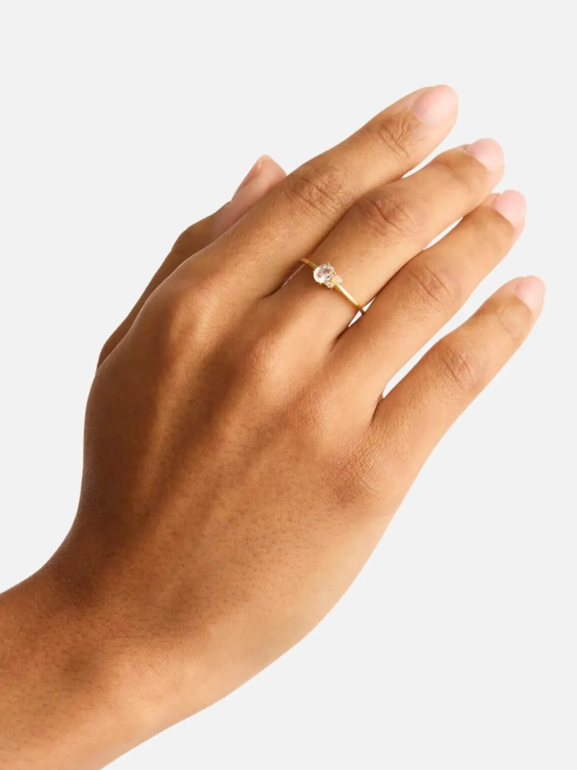 18k Gold Vermeil Kindred Birthstone Ring - April