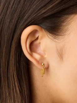 Karma Chain Earrings - 18k Gold Vermeil