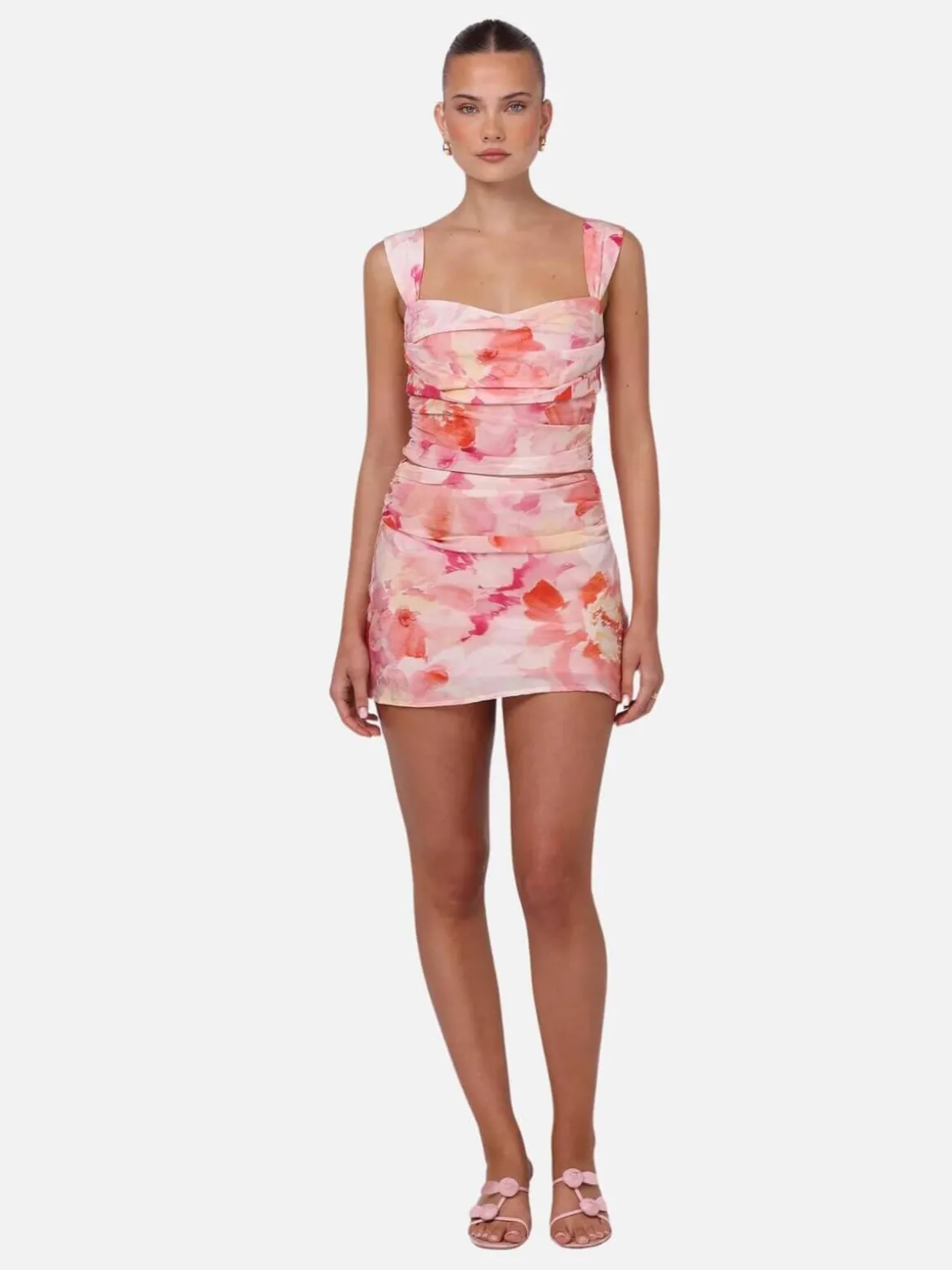 Kelly Corset Top - Dahlia Floral