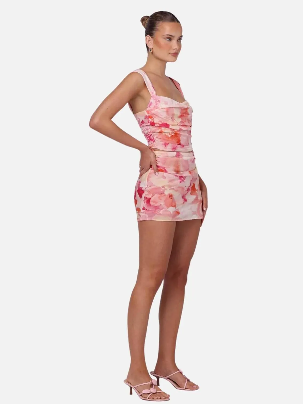 Kelly Corset Top - Dahlia Floral