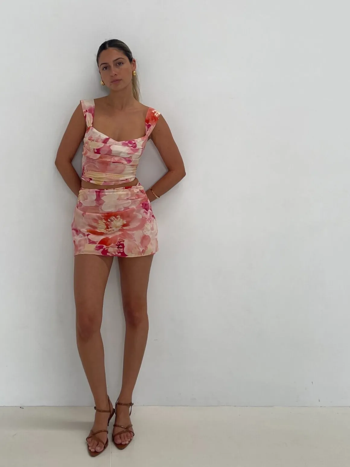 Kelly Corset Top - Dahlia Floral