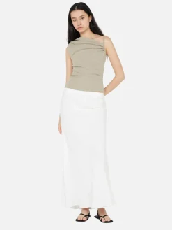 Leila Asym Tank - Taupe