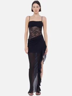 Liv Asym Dress - Black