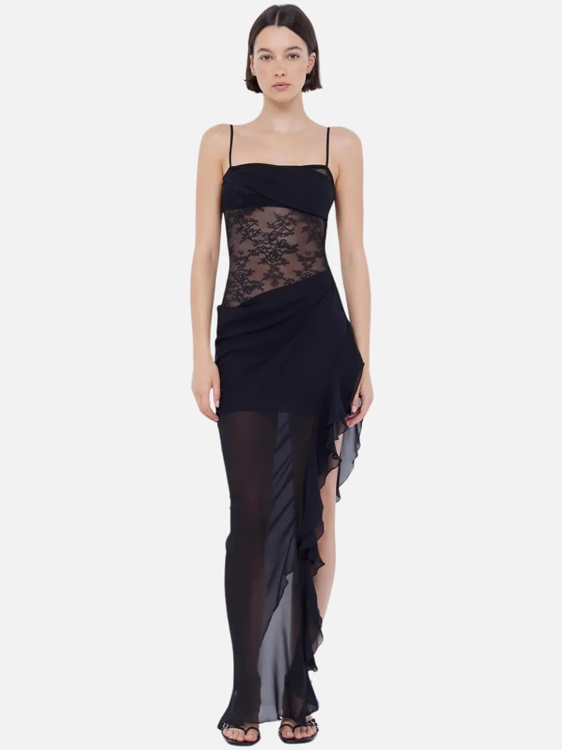 Liv Asym Dress - Black