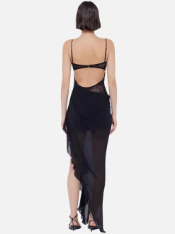 Liv Asym Dress - Black