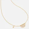 Live In Light Lotus Necklace - Gold