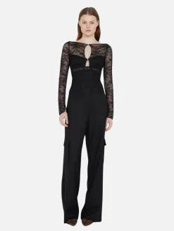 Loani Long Sleeve Bodysuit - Black