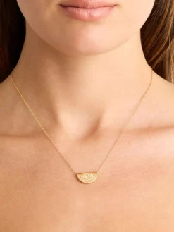 Lotus Short Necklace - Gold
