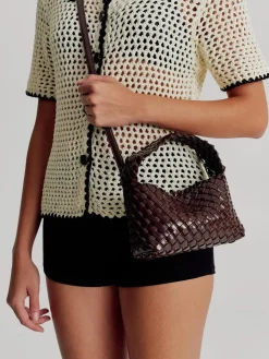 Luca Mini Woven - Choc Glossy Crinkle