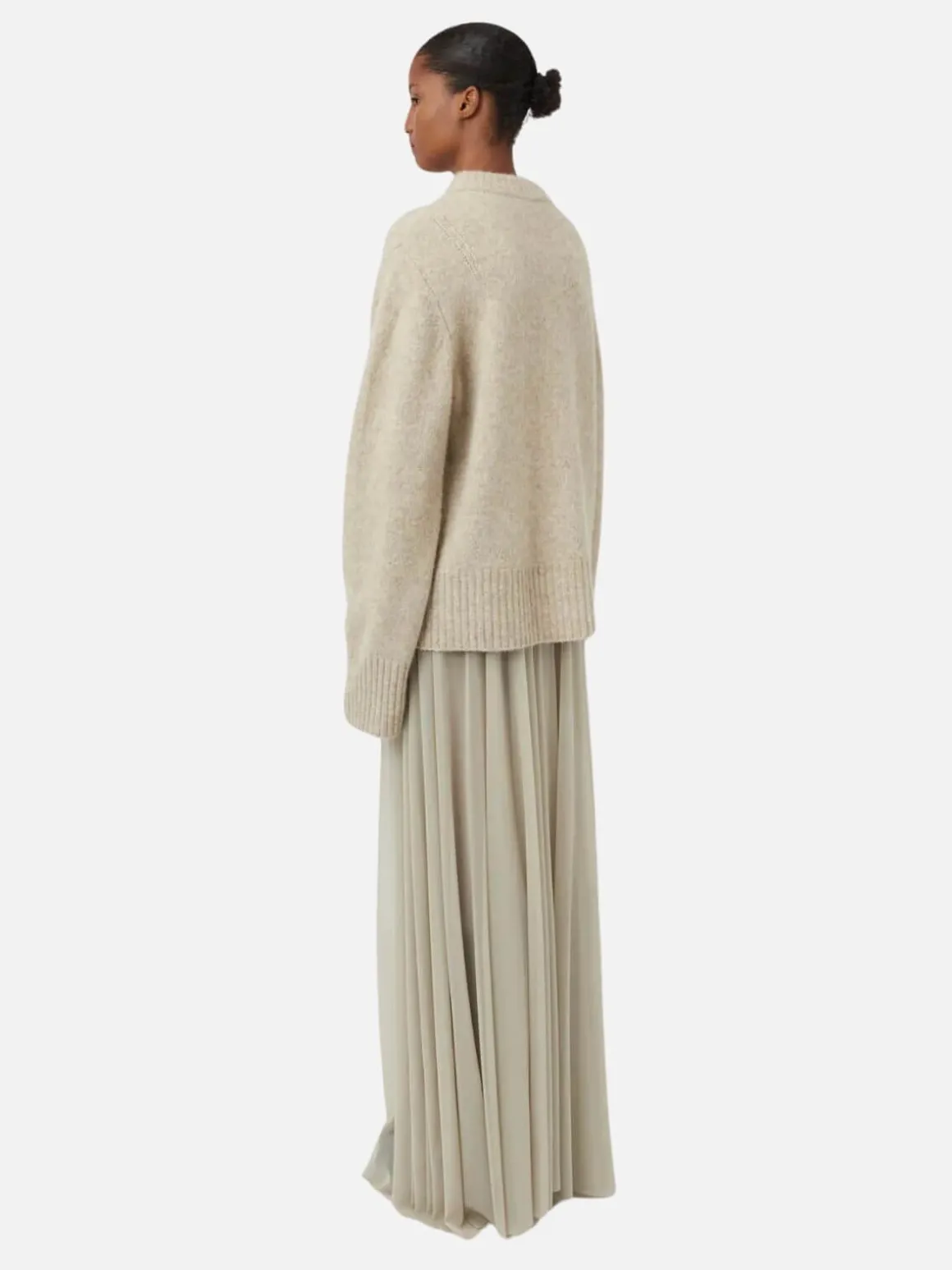 Majorelle Maxi Skirt - Bone
