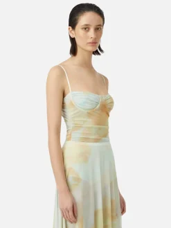 Majorelle Printed Bodysuit - Watercolour Print