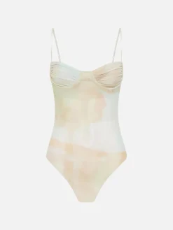 Majorelle Printed Bodysuit - Watercolour Print