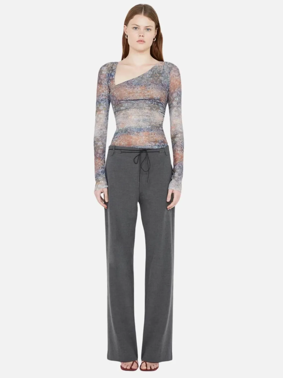 Malaya Long Sleeve Top - Skyfire Ombre