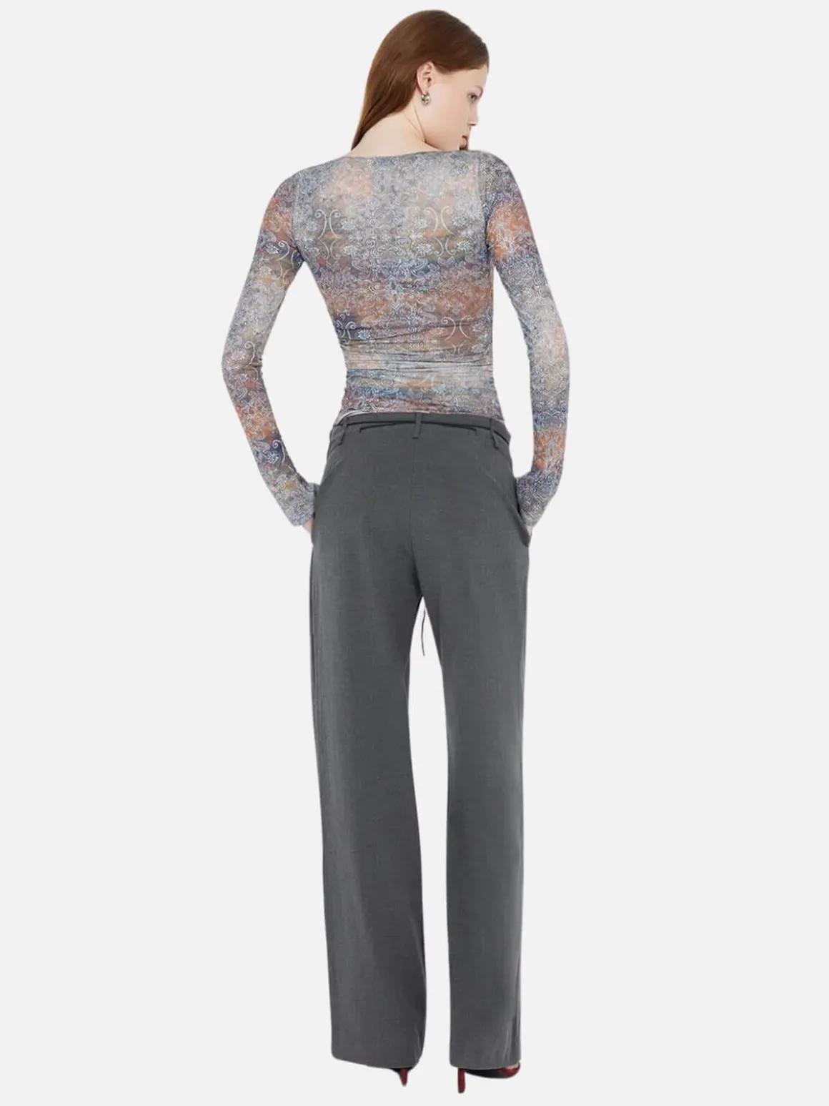 Malaya Long Sleeve Top - Skyfire Ombre