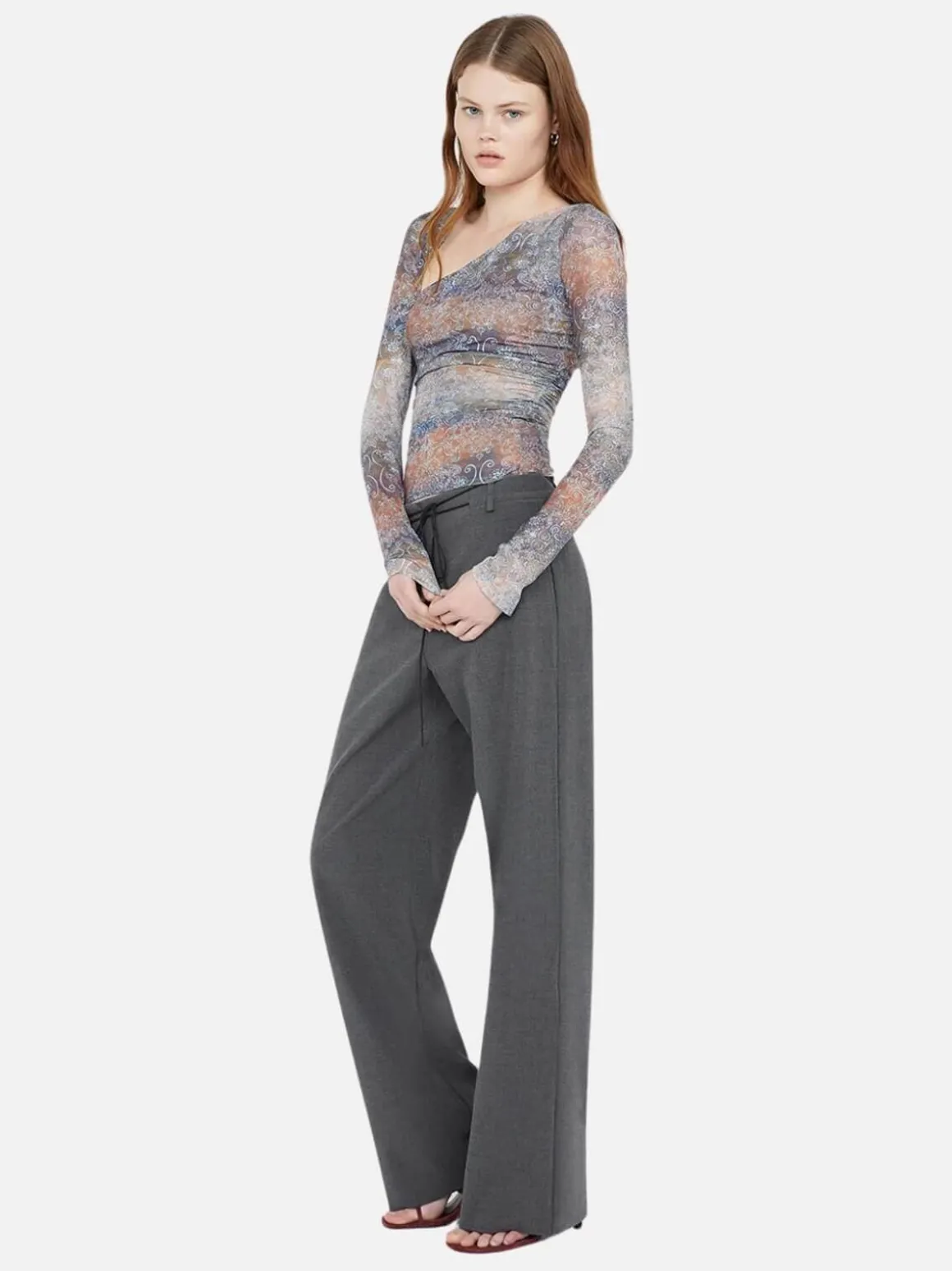 Malaya Long Sleeve Top - Skyfire Ombre