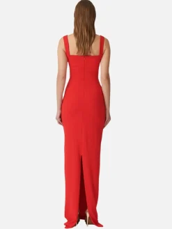 Marbella Gown - Cherry Red