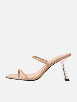 Marilyn Sandal - Beige Patent Leather