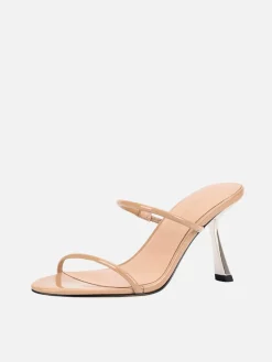 Marilyn Sandal - Beige Patent Leather