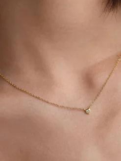 Mini Heart Necklace - Gold