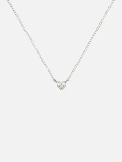 Mini Heart Necklace - Silver