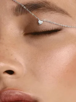 Mini Heart Necklace - Silver