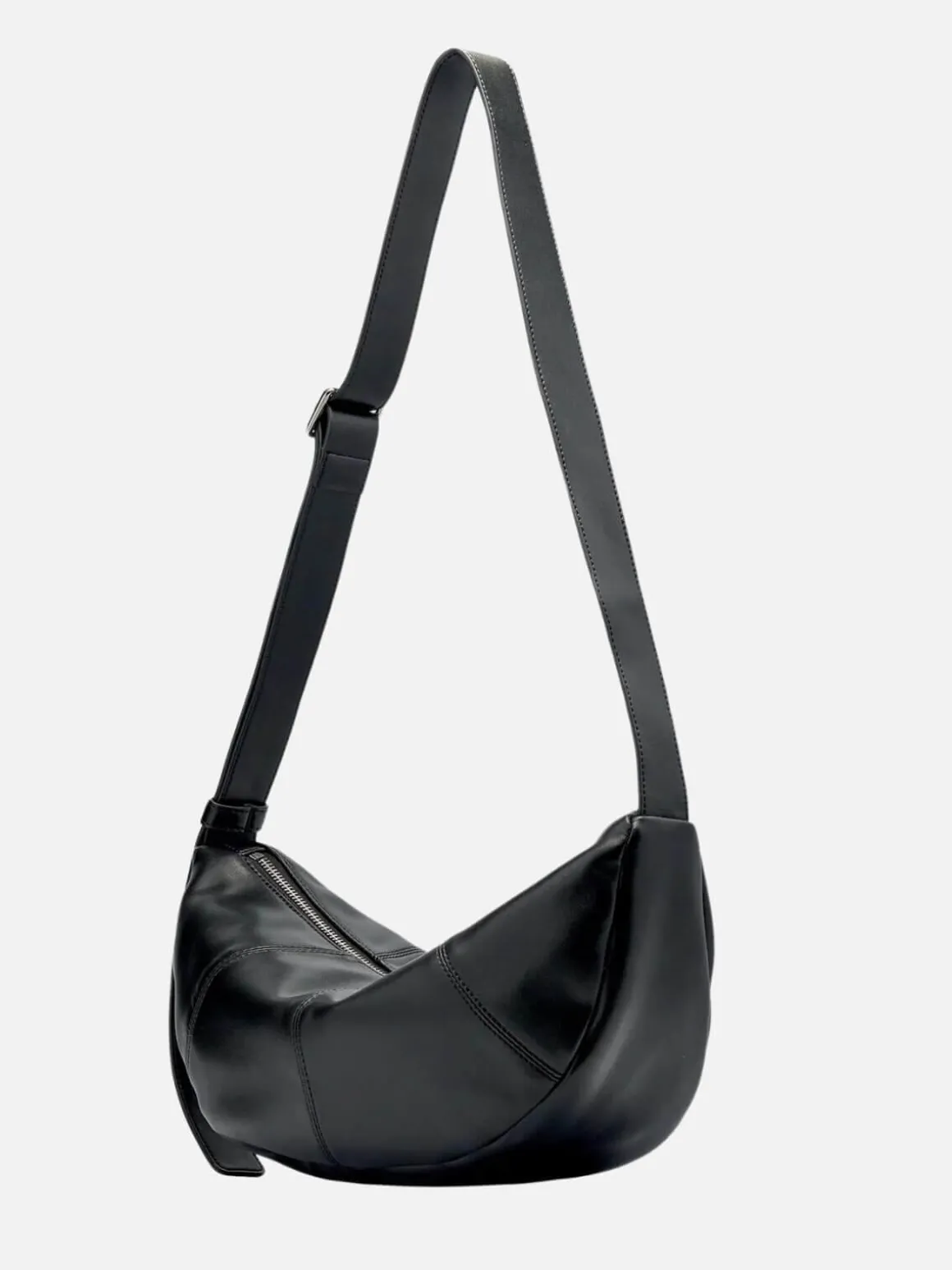 Mischa Crescent Bag - Black