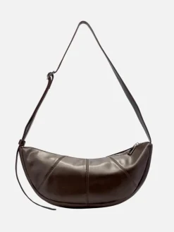 Mischa Crescent Bag - Dark Chocolate