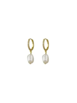 Montana Pearl Earrings - Gold